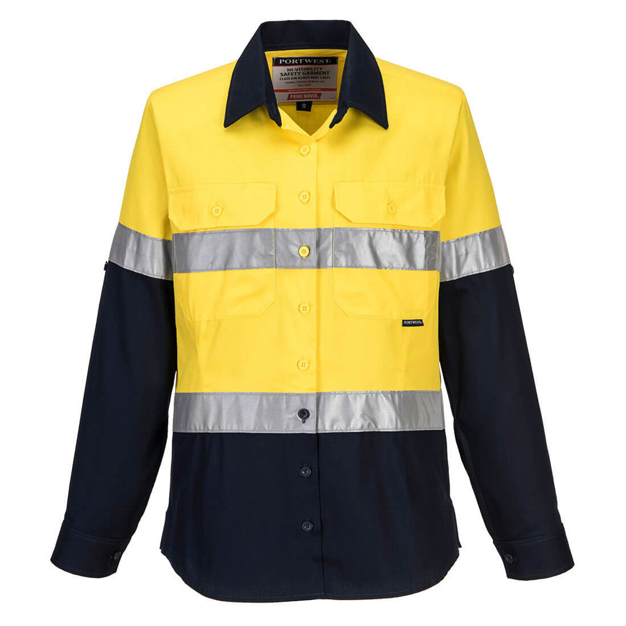 ML108 - Hi-Vis Ladies Shirt L/S D/N