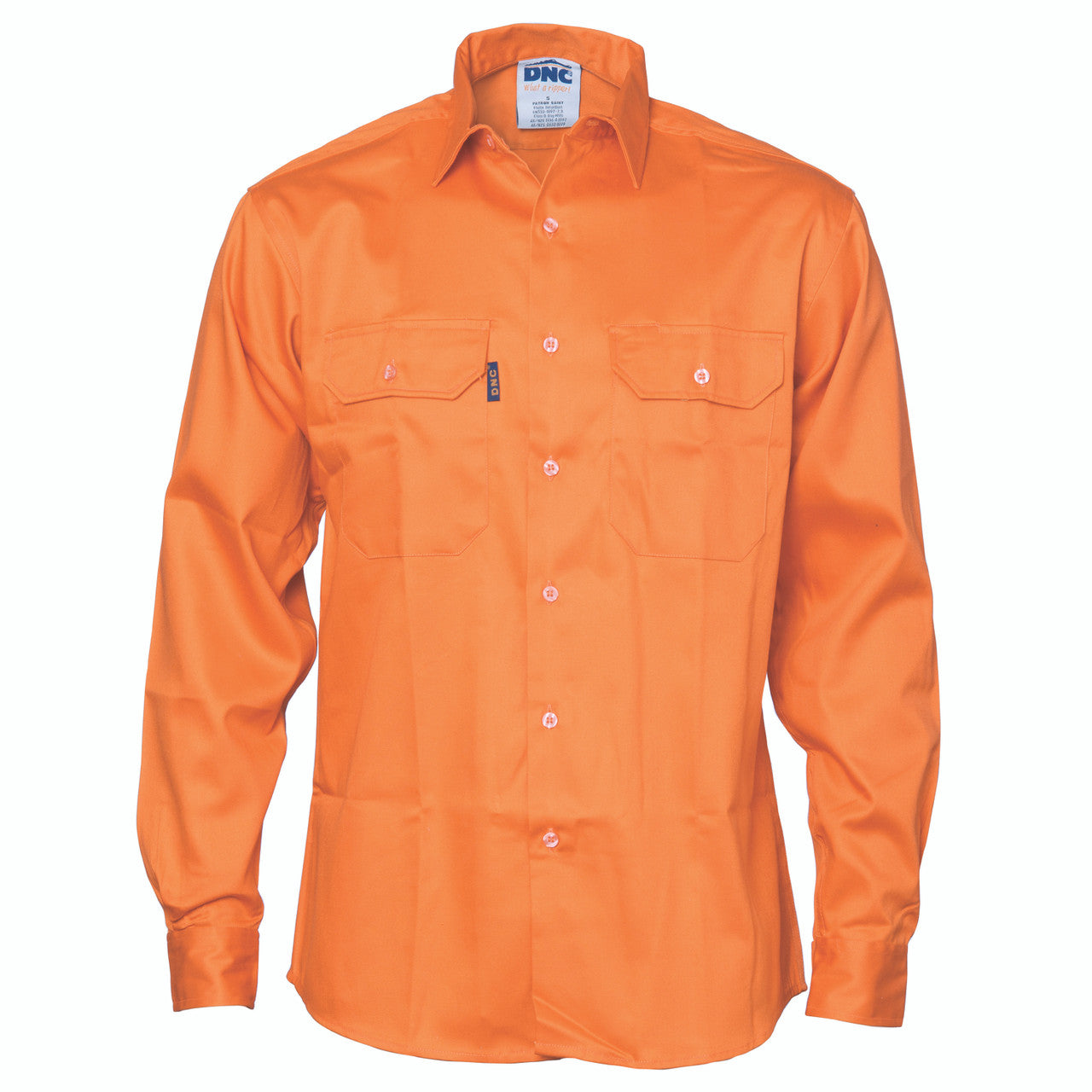DNC Patron Saint® Flame Retardant Drill Shirt, Long Sleeve 3402