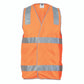 DNC Day/Night Safety Vest with Hoop & Shoulder Generic R/Tape 3503
