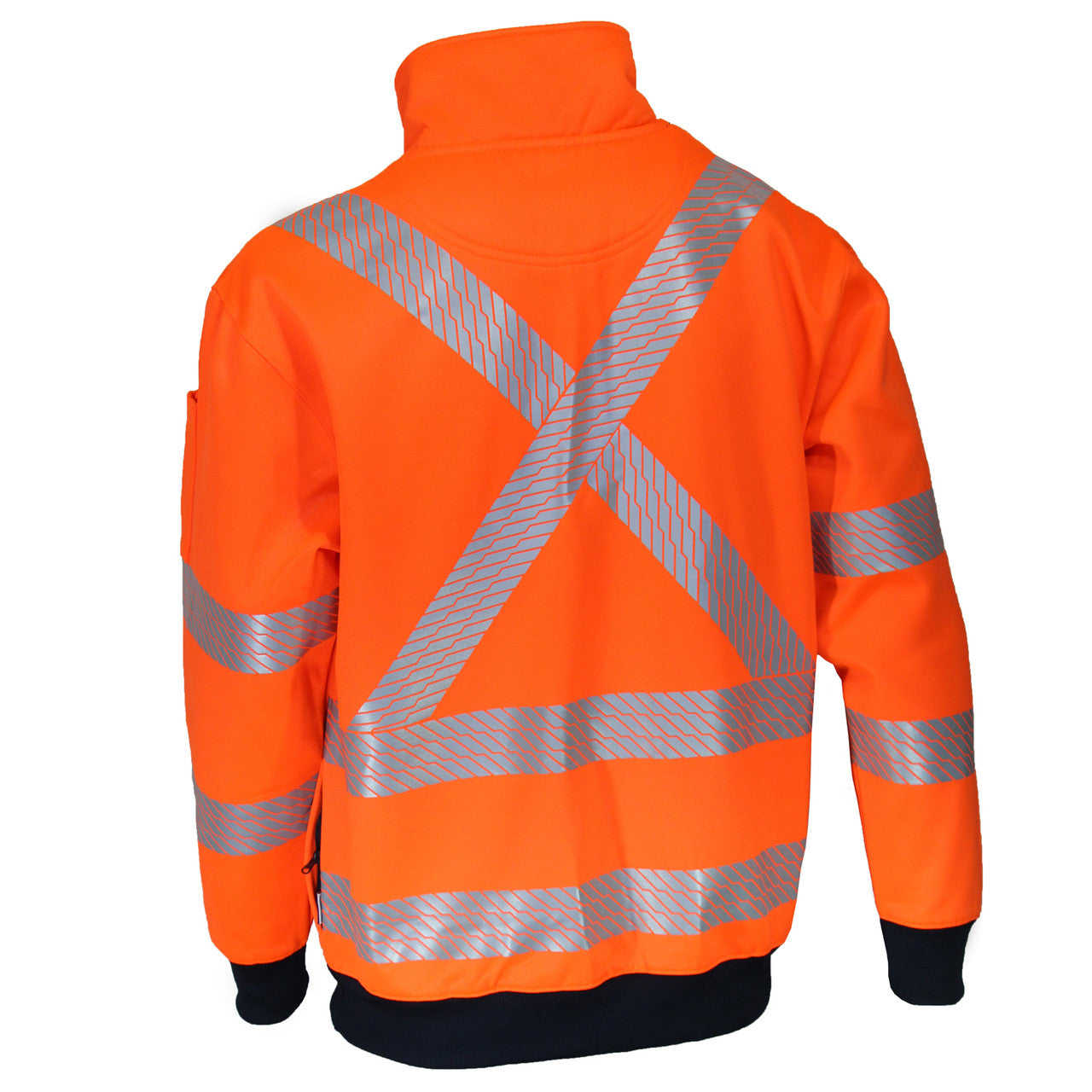 DNC HiVis Segmented Tape X Back 1/2 Zip Jumper 3533