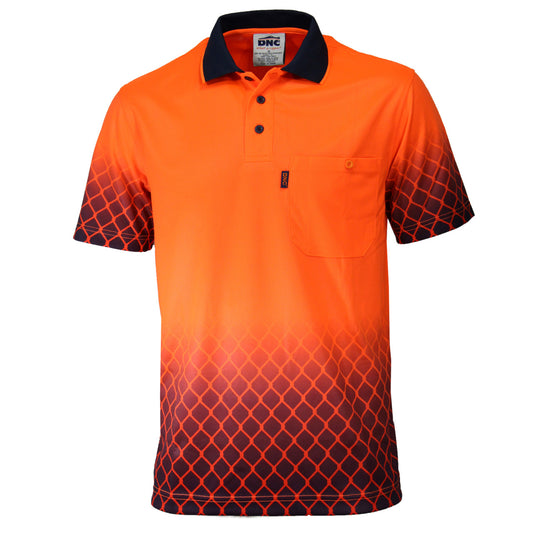DNC HiVis Sublimated Metal Mesh Polo 3551