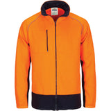 DNC HIVIS 2 TONE FULL ZIP FLEECY SWEAT SHIRT WITH TWO SIDE ZIPPED POCKETS 3725
