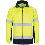 DNC HIVIS 2 Tone full zip fleecy sweat shirt CSR R/Tape 3726