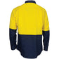 DNC HiVis R/W Cool-Breeze T2 Vertical Vented Cotton Shirt with Gusset Sleeves - Long Sleeve 3781