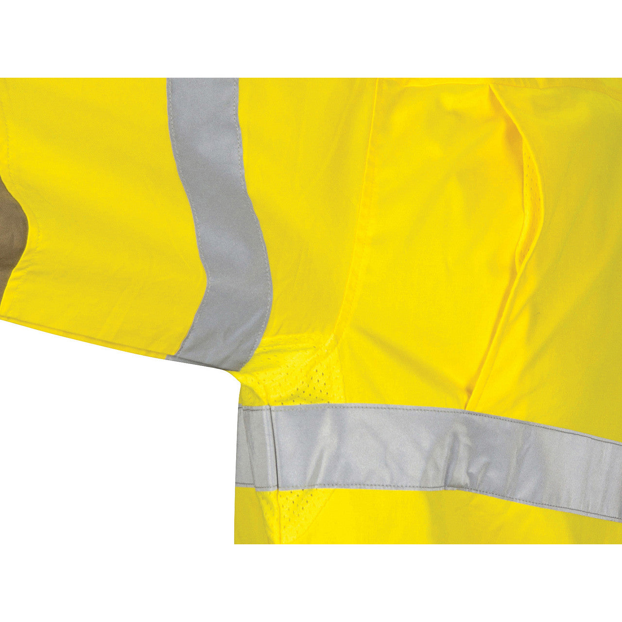 DNC HiVis L/W Cool-Breeze T2 Vertical Vented Cotton Shirt with Gusset Sleeves. Generic Tape - Long sleev 3784