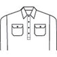 DNC HiVis Two Tone Closed Front Cotton Shirt with 3M R/Tape 3849