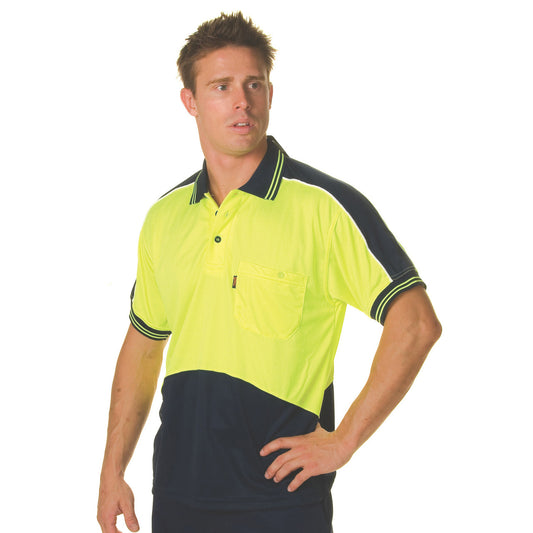 DNC HiVis Cool Breathe Panel Polo Shirt - Short Sleeve 38891