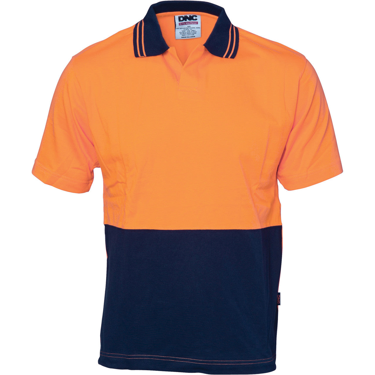 DNC Hivis Cool Breeze Cotton Jersey Food Industry Polo - Short Sleeve 3905