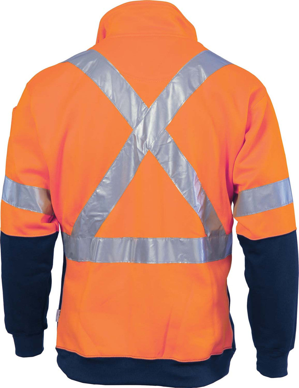 DNC HiVis Cross Back D/N Two Tone 1/2 Zip Fleecy 3929