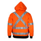 DNC Hi-Vis Full Zip “X” Back Fleecy Hoodie 3935