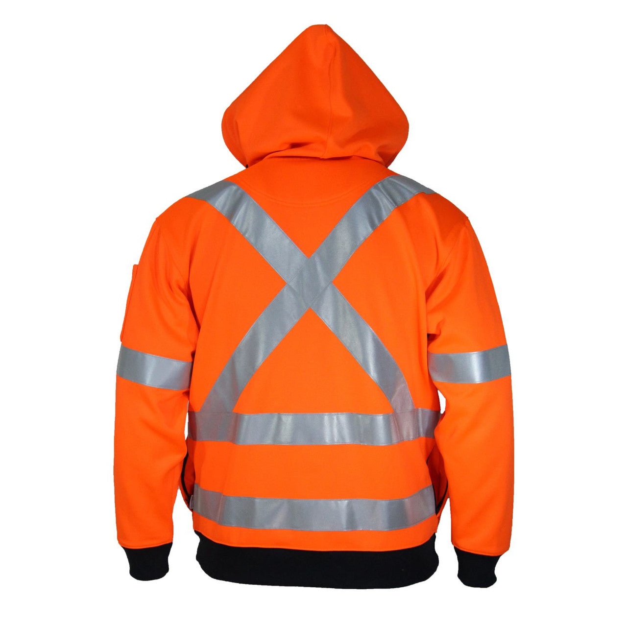 DNC Hi-Vis Full Zip “X” Back Fleecy Hoodie 3935