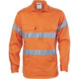 DNC HiVis Cool-Breeze Close Front Cotton Shirt with Generic R/Tape 3945