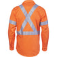 DNC HiVis Cool-Breeze Cross Back Cotton Shirt with 3M R/Tape - long sleeve 3946