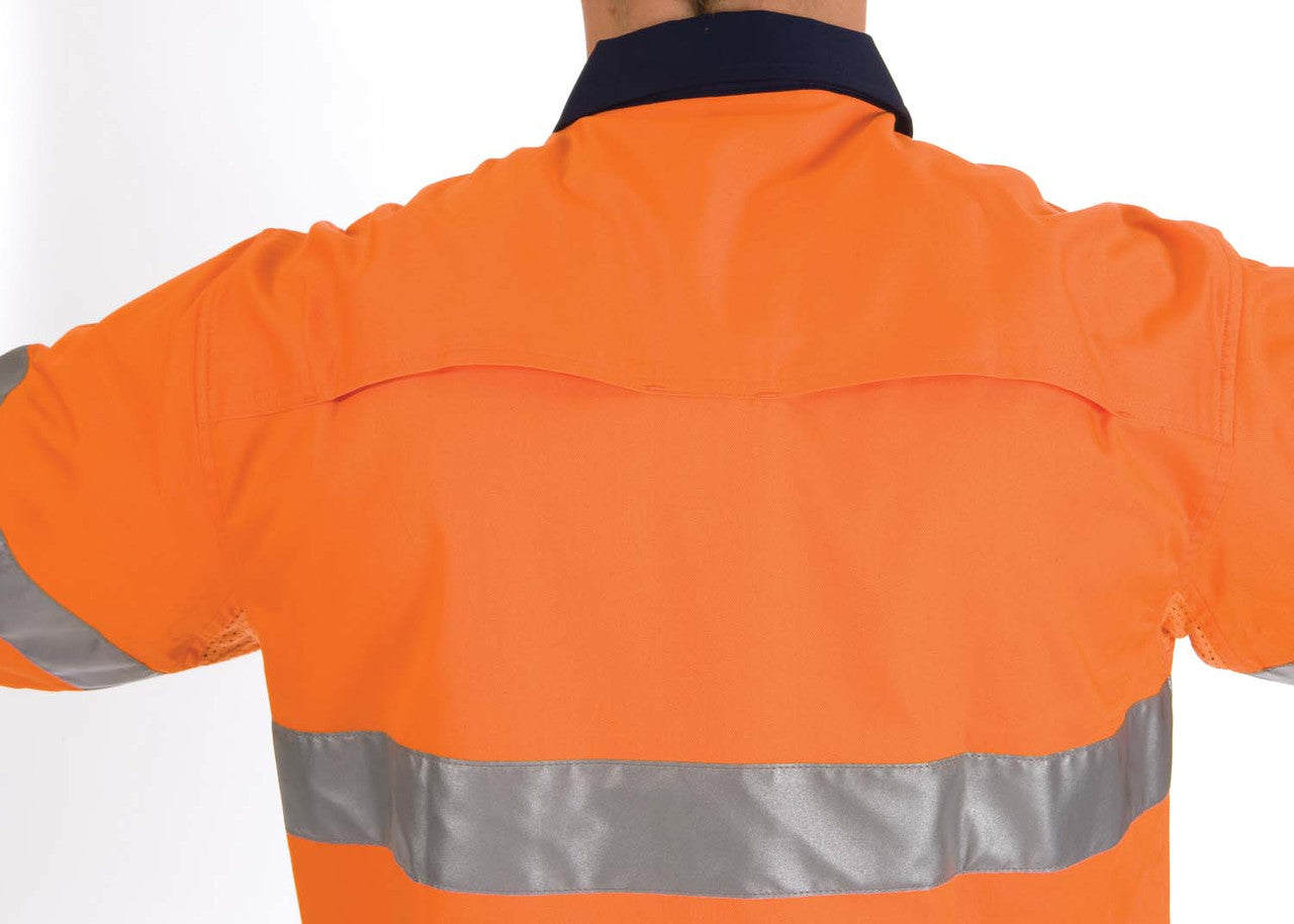 DNC HiVis 3 Way Cool-Breeze Cotton Shirt with 3M R/Tape - Long sleeve 3947
