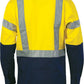 DNC HiVis D/N 2 Tone Drill Shirt with H Pattern Generic R/ Tape - Long sleeve 3983