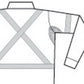 DNC HiVis D/N Cotton Shirt with Cross Back Generic R/Tape - long sleeve 3989