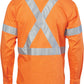 DNC HiVis D/N Cotton Shirt with Cross Back Generic R/Tape - long sleeve 3989