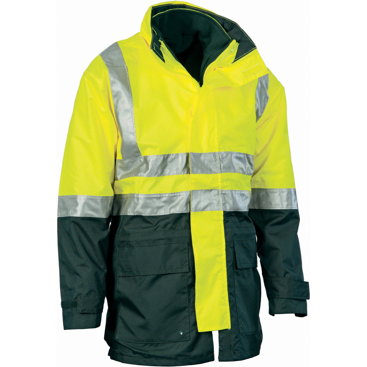 DNC 4 in 1 HiVis Two Tone Breathable Jacket with Vest and 3M R/Tape 3864