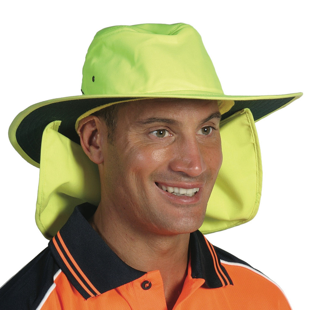 DNC hivis hat with flap H055