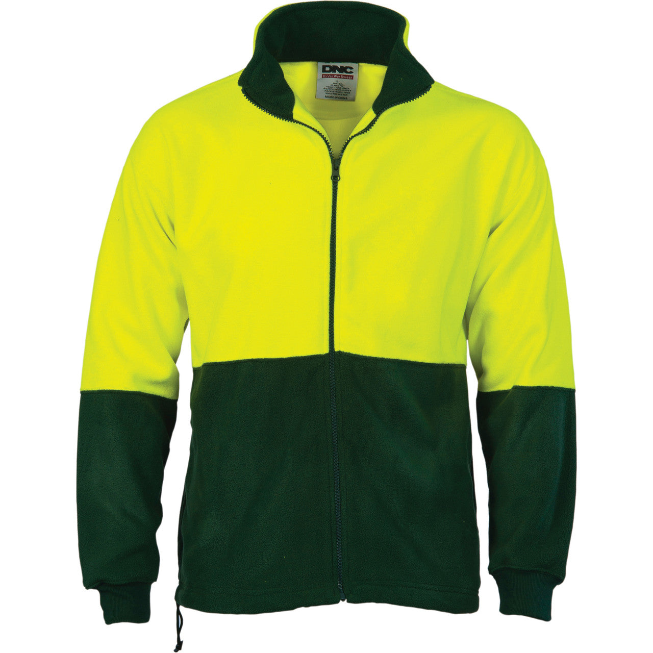 DNC HiVis Two Tone Full Zip Polar Fleece 3827