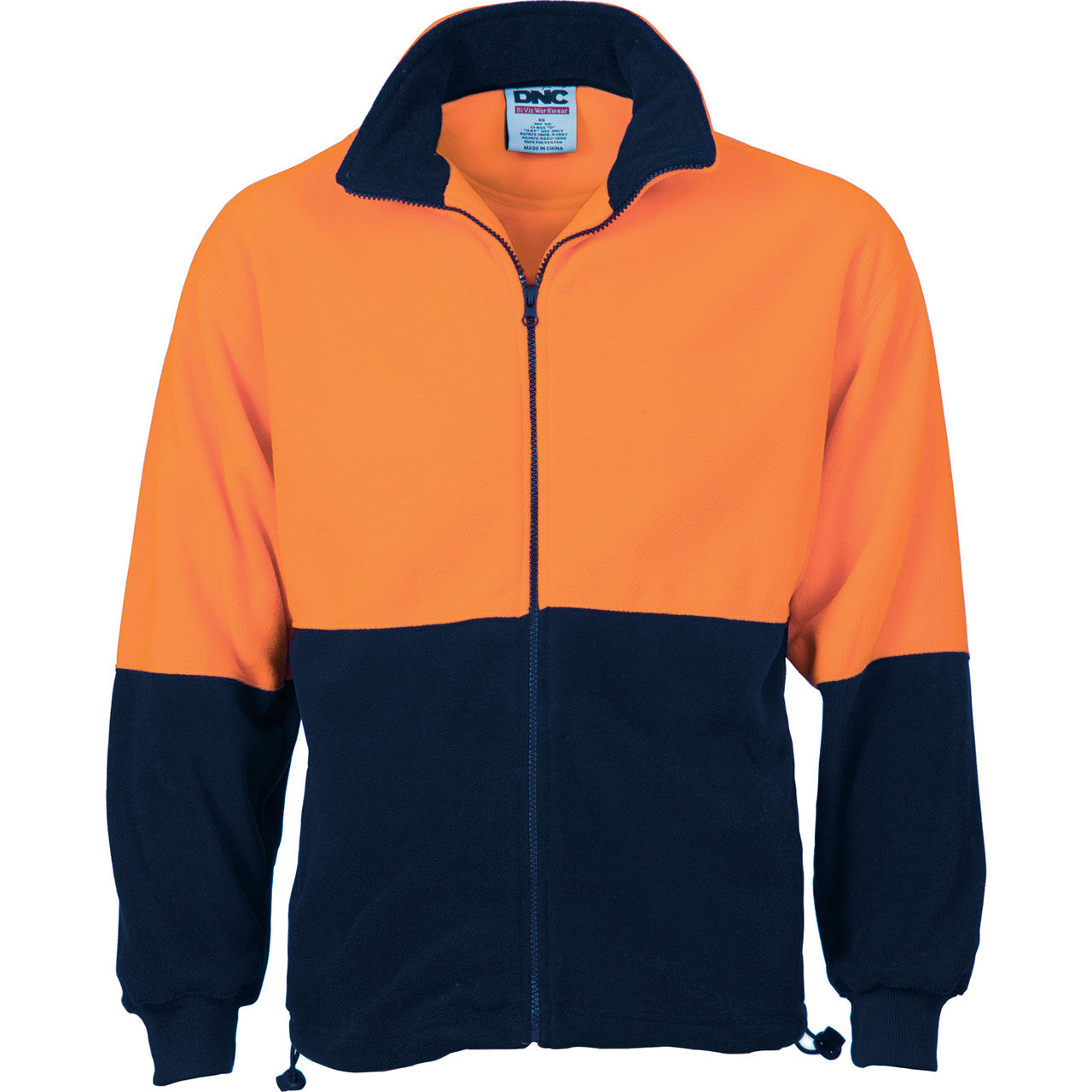 DNC HiVis Two Tone Full Zip Polar Fleece 3827