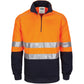 DNC HiVis 1/2 Zip Fleecy with Hoop Pattern CSR Reflective Tape 3729