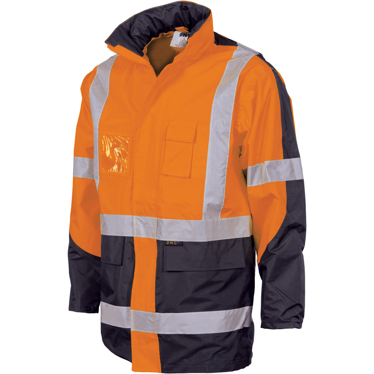DNC HiVis 2 Tone Cross Back D/N “2 in 1” Contrast Rain Jacket 3993