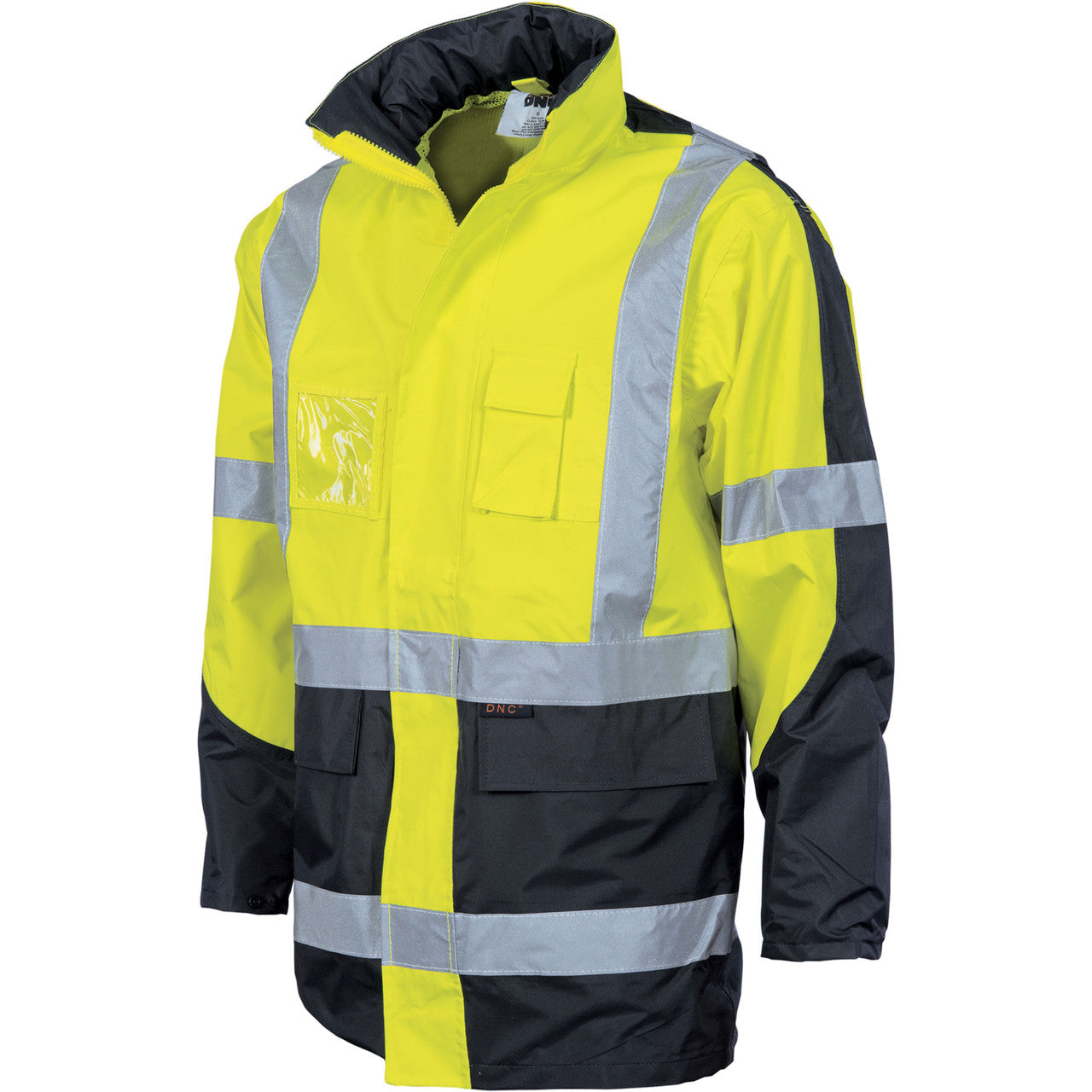 DNC HiVis 2 Tone Cross Back D/N “2 in 1” Contrast Rain Jacket 3993