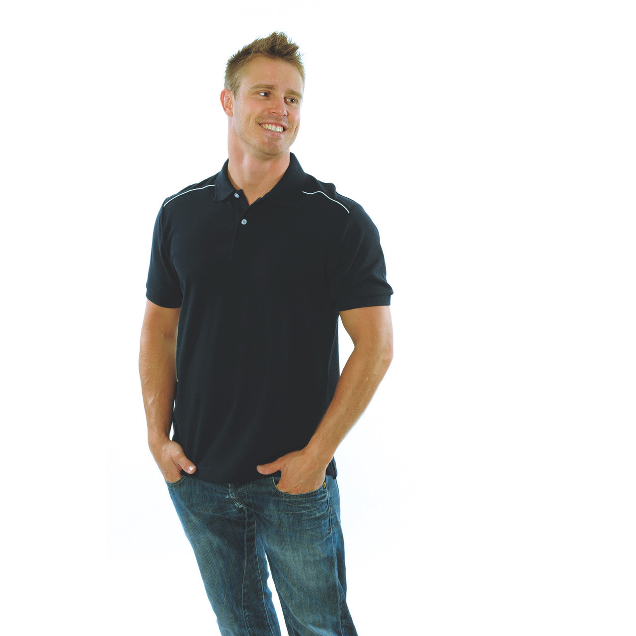 DNC Mens Cotton Rich Paris Polo 5257
