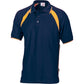 DNC Mens Poly/Cotton Contrast Raglan Panel Polo 5243