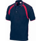 DNC Mens Poly/Cotton Contrast Raglan Panel Polo 5243