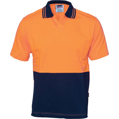 DNC Hivis Cool Breeze Cotton Jersey Food Industry Polo - Short Sleeve 3905