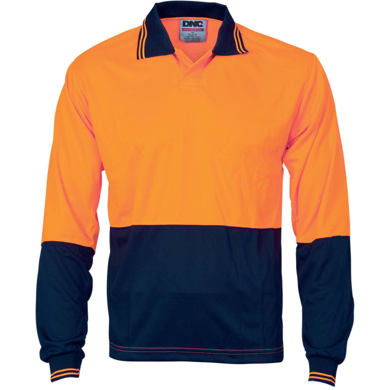 DNC Hivis Two Tone Food Industry Polo - Long Sleeve 3904