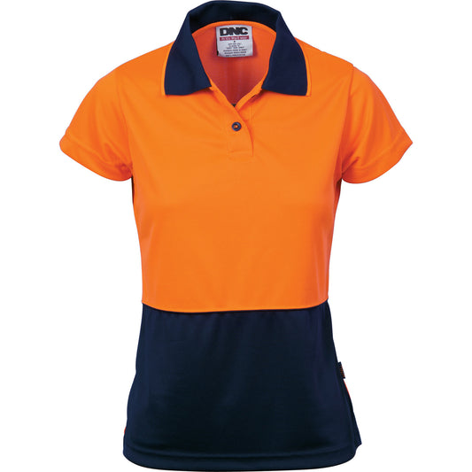 DNC Ladies HiVis Two Tone Polo - Short Sleeve 3897