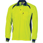 DNC Cool-Breeze Contrast Mesh Polo - long sleeve 3902