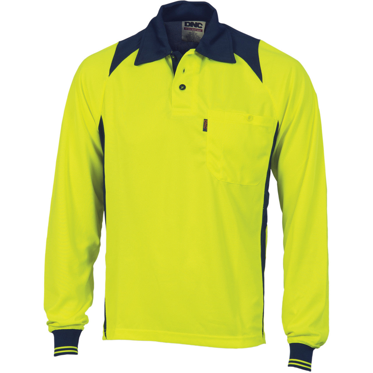 DNC Cool Breathe Action Polo Shirt - Long Sleeve 3894