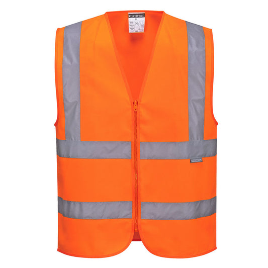 C375 - Hi-Vis Zipped Band and Brace Vest