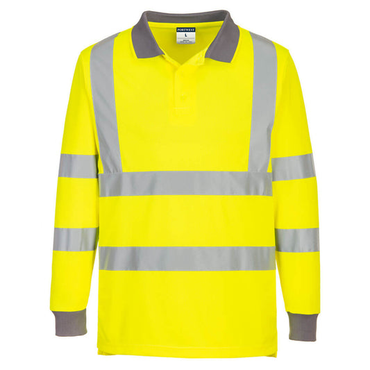 EC11 - Eco High Visibility L/S Polo (6 Pack)