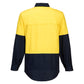 MC801 - Hi-Vis Two Tone Lightweight Long Sleeve Closed Front Shirt