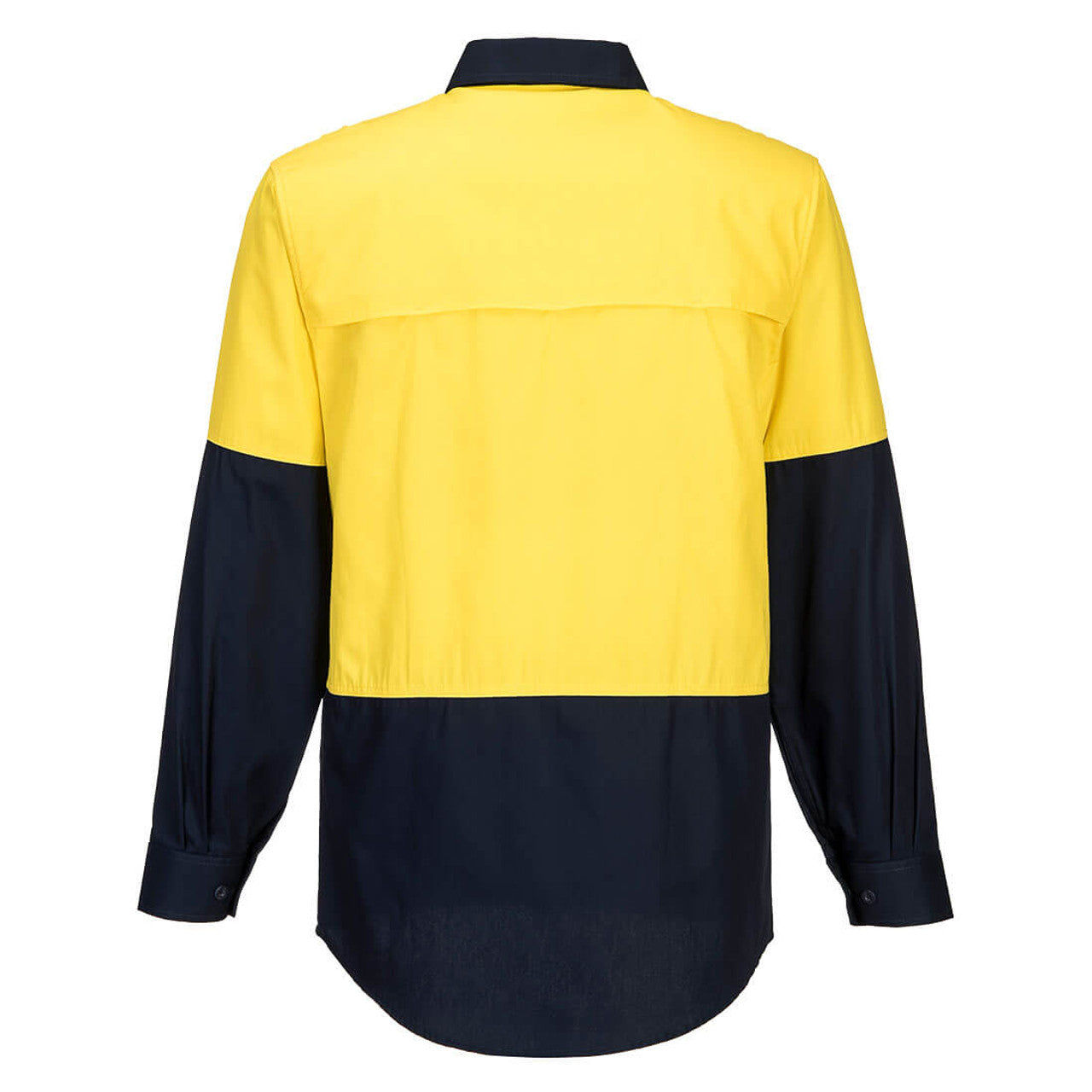 MC801 - Hi-Vis Two Tone Lightweight Long Sleeve Closed Front Shirt