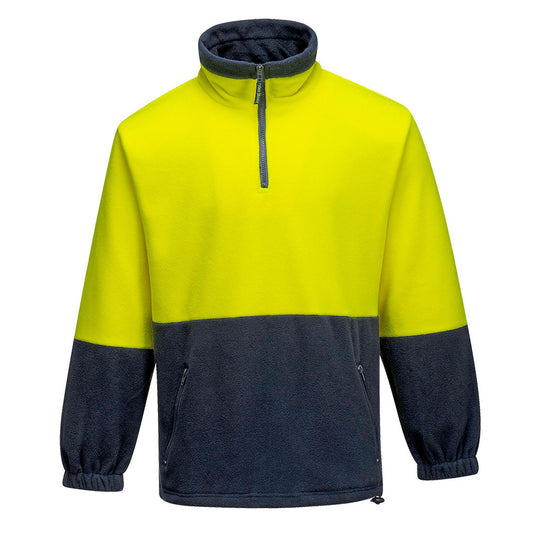 MF115 - Hi-Vis Contrast 1/4 Zip Class D Polar Fleece