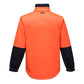 MH315 - Hi-Vis Water Repellent Contrast Zipped Class D Brush Fleece