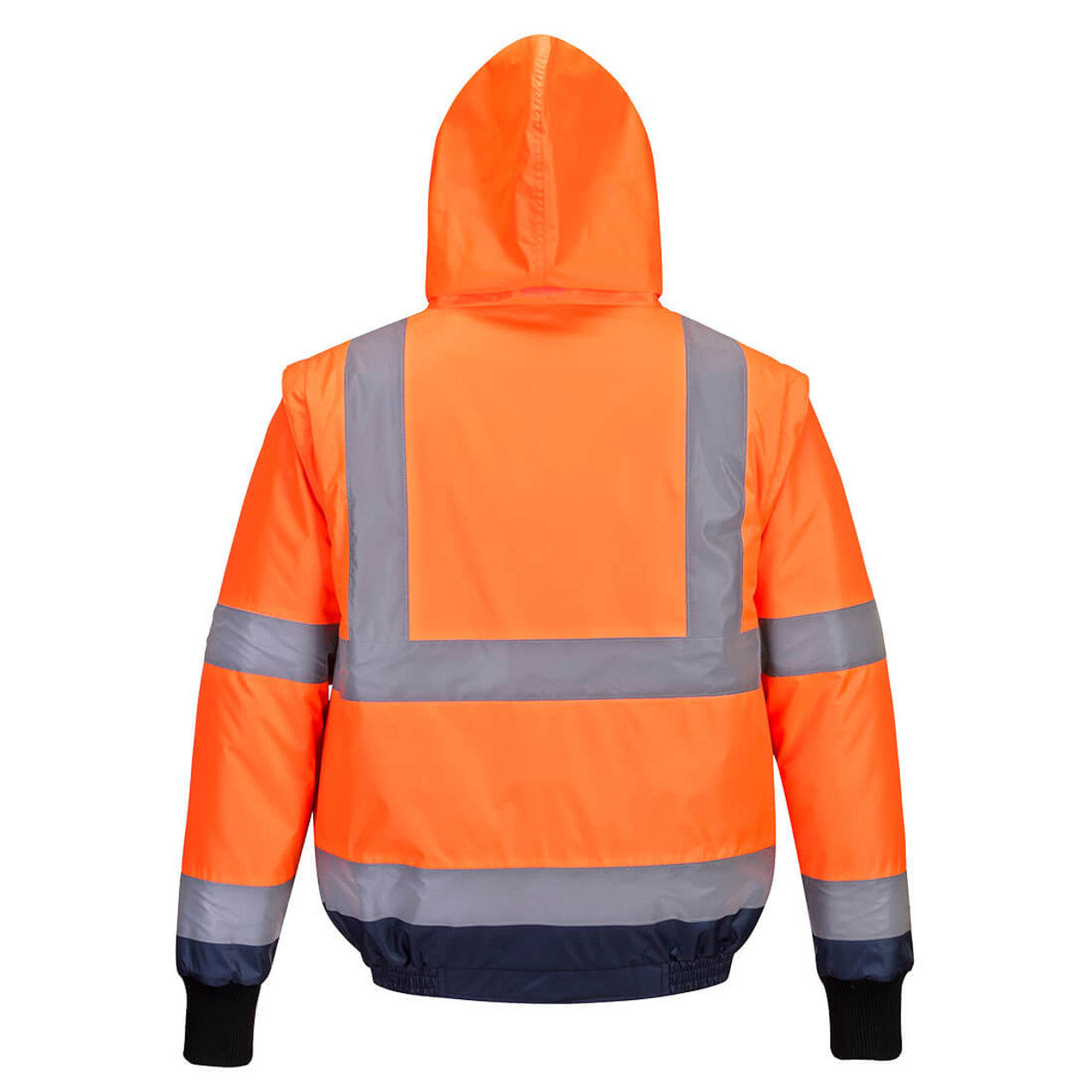 MJ464 - Hi-Vis Essential 2-in-1 Bomber Jacket with tape