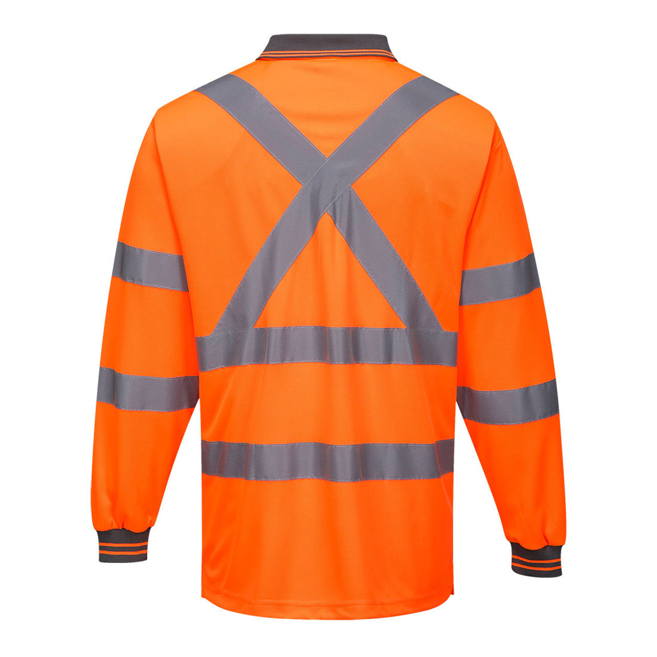 MP713 - Hi-Vis Polo Shirt X Back L/S