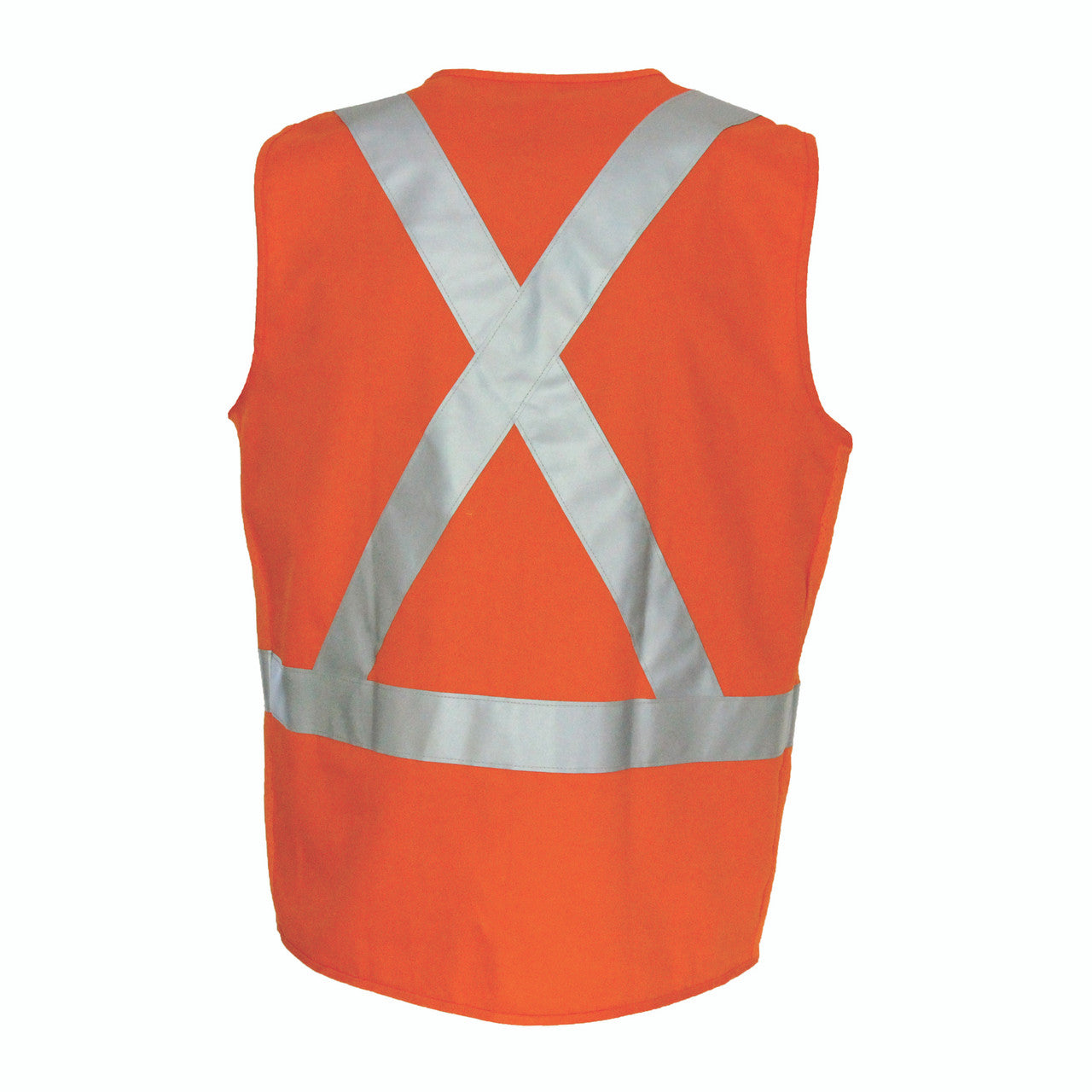 DNC Day/Night Cross Back Cotton Safety Vests with CSR R/Tape 3810